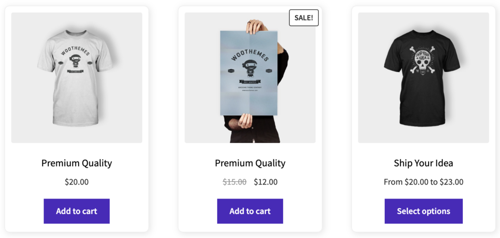 WooCommerce:  shop page variable product after price change